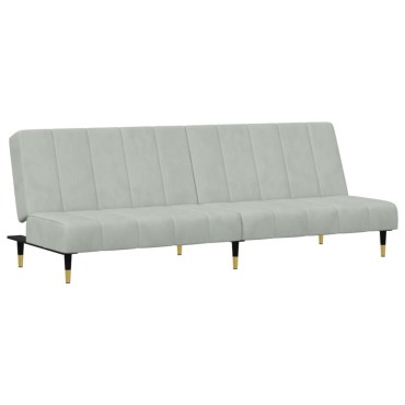 vidaXL Σετ Σαλονιού 2 τεμ. Αν. Γκρι Βελούδινο 200x84,5x69cm  Διθέσιος