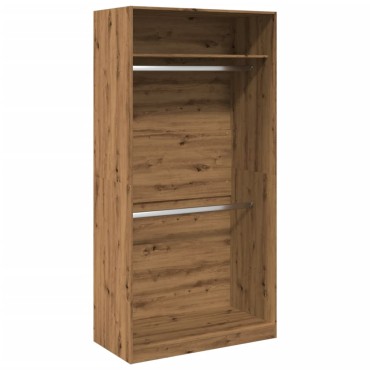 vidaXL Ντουλάπα Αρτισιανή Δρυς 100x50x200cm Επεξεργασμένο Ξύλο 1 τεμ.