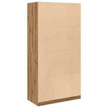 vidaXL Ντουλάπα Αρτισιανή Δρυς 100x50x200cm Επεξεργασμένο Ξύλο 1 τεμ.