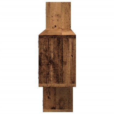 vidaXL Ραφιέρα Τοίχου Όψη Παλαιού Ξύλου 167,5x18x68cm Επεξ. Ξύλο 1 τεμ.