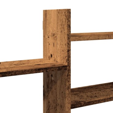 vidaXL Ραφιέρα Τοίχου Όψη Παλαιού Ξύλου 167,5x18x68cm Επεξ. Ξύλο 1 τεμ.