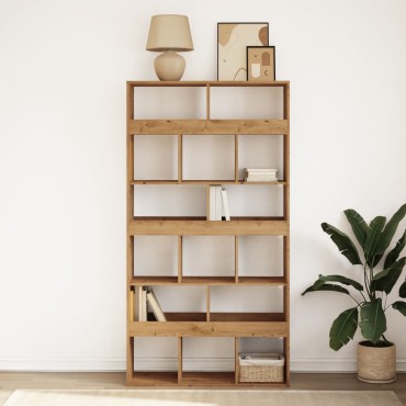 vidaXL Βιβλιοθήκη Αρτισιανή Δρυς 100x33x187,5cm από Επεξεργασμένο Ξύλο 1 τεμ.