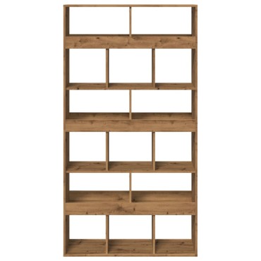 vidaXL Βιβλιοθήκη Αρτισιανή Δρυς 100x33x187,5cm από Επεξεργασμένο Ξύλο 1 τεμ.