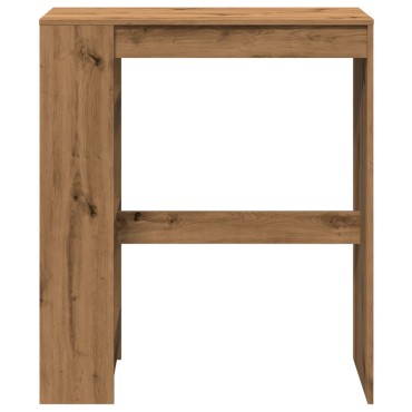 vidaXL Τραπέζι Μπαρ με Ράγες Δρυς 90x40x103,5cm Επεξεργ. Ξύλο 1 τεμ.