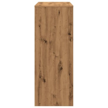 vidaXL Τραπέζι Μπαρ με Ράγες Δρυς 90x40x103,5cm Επεξεργ. Ξύλο 1 τεμ.