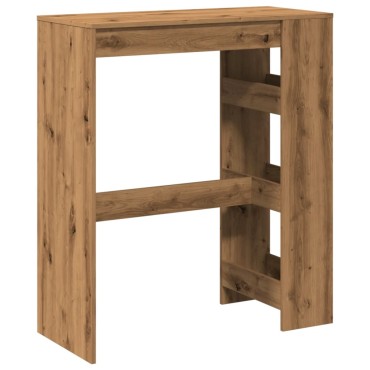 vidaXL Τραπέζι Μπαρ με Ράγες Δρυς 90x40x103,5cm Επεξεργ. Ξύλο 1 τεμ.