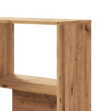 vidaXL Βιβλιοθήκη Γωνιακή 4 Επ. Αρτισιανή Δρυς 85x85x140cm Επεξ. Ξύλο 1 τεμ.