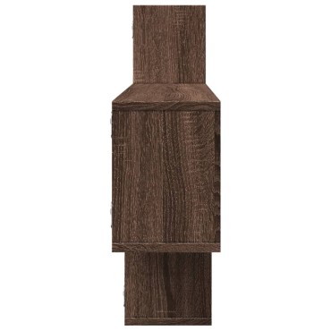 vidaXL Ραφιέρα Τοίχου Καφέ Δρυς 167,5x18x68cm Επεξεργασμένο Ξύλο 1 τεμ.