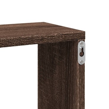 vidaXL Ραφιέρα Τοίχου Καφέ Δρυς 167,5x18x68cm Επεξεργασμένο Ξύλο 1 τεμ.