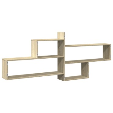 vidaXL Ράφι Τοίχου Sonoma Δρυς 167,5x18x68cm από Επεξ. Ξύλο 1 τεμ.