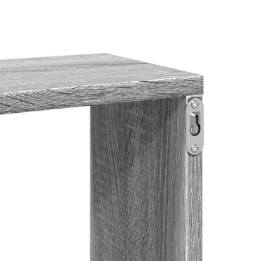 vidaXL Ραφιέρα Τοίχου Γκρι Sonoma 167,5x18x68cm Επεξεργασμένο Ξύλο 1 τεμ.