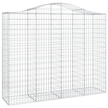 vidaXL Συρματοκιβώτια Τοξωτά 13 τεμ. 200x50x160/180 εκ. Γαλβαν. Ατσάλι