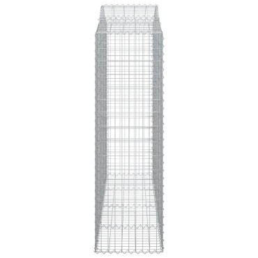 vidaXL Συρματοκιβώτια Τοξωτά 13 τεμ. 200x50x160/180 εκ. Γαλβαν. Ατσάλι