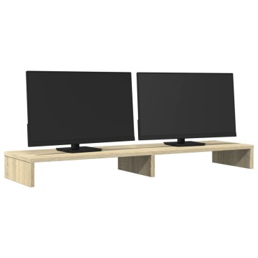 vidaXL Βάση Οθόνης Sonoma Δρυς 100x27x10 εκ. από Επεξ. Ξύλο
