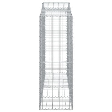 vidaXL Συρματοκιβώτια Τοξωτά 30 τεμ. 200x50x140/160 εκ. Γαλβαν. Ατσάλι