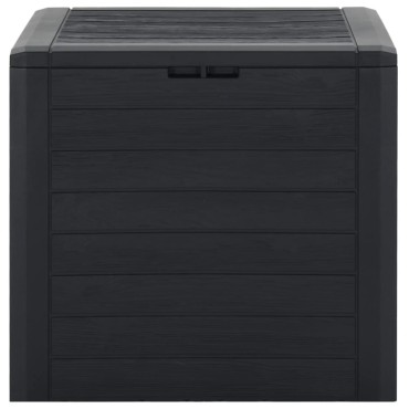 vidaXL Μπαούλο Αποθήκευσης Κήπου Ανθρακί 58,5x46x55cm απο Πολυπ/λένιο 1 τεμ.