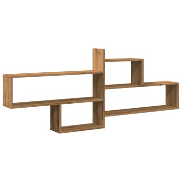 vidaXL Ραφιέρα Τοίχου Αρτισιανή Δρυς 167,5x18x68cm Επεξεργασμένο Ξύλο 1 τεμ.
