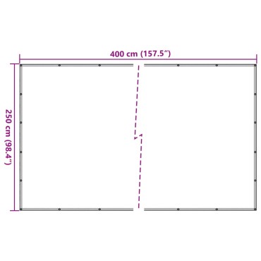 vidaXL Δίχτυ για Τρέιλερ Μαύρο 2,5 x 4 μ. από HDPE