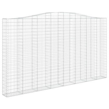 vidaXL Συρματοκιβώτιο Τοξωτό 400x30x220/240εκ. από Γαλβανισμένο Χάλυβα