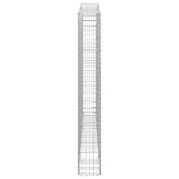 vidaXL Συρματοκιβώτιο Τοξωτό 400x30x220/240εκ. από Γαλβανισμένο Χάλυβα
