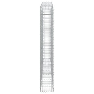 vidaXL Συρματοκιβώτιο Τοξωτό 400x30x200/220εκ. από Γαλβανισμένο Χάλυβα