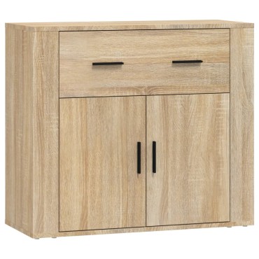 vidaXL Ντουλάπι Sonoma Δρυς 80x33x70cm από Επεξεργασμένο Ξύλο 1 τεμ.