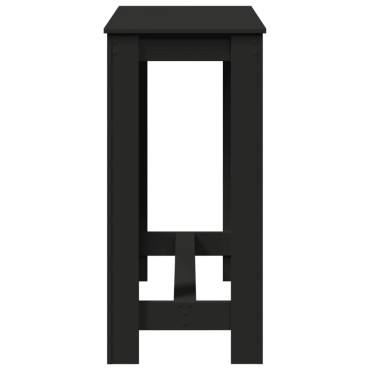 vidaXL Τραπέζι Μπαρ Μαύρο 102x50x103,5cm Επεξεργ. Ξύλο 1 τεμ.