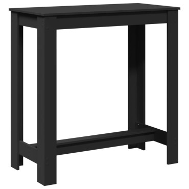 vidaXL Τραπέζι Μπαρ Μαύρο 102x50x103,5cm Επεξεργ. Ξύλο 1 τεμ.
