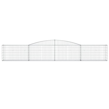 vidaXL Συρματοκιβώτια Τοξωτά 20 τεμ. 400x30x60/80 εκ. Γαλβαν. Ατσάλι