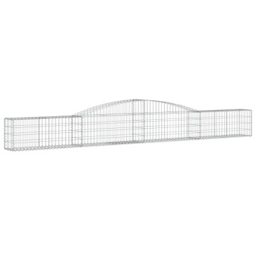 vidaXL Συρματοκιβώτια Τοξωτά 6 τεμ. 400x30x40/60 εκ. Γαλβαν. Ατσάλι
