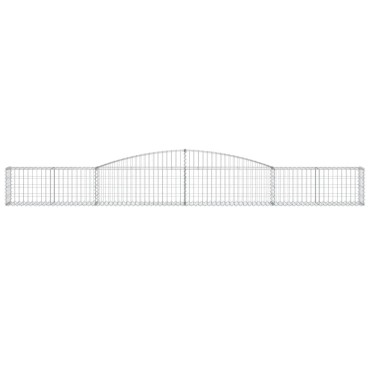 vidaXL Συρματοκιβώτια Τοξωτά 6 τεμ. 400x30x40/60 εκ. Γαλβαν. Ατσάλι