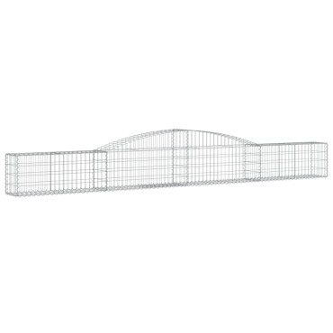 vidaXL Συρματοκιβώτια Τοξωτά 10 τεμ. 400x30x40/60 εκ. Γαλβαν. Ατσάλι