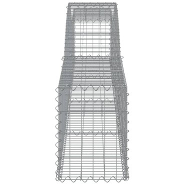vidaXL Συρματοκιβώτια Τοξωτά 10 τεμ. 400x30x40/60 εκ. Γαλβαν. Ατσάλι