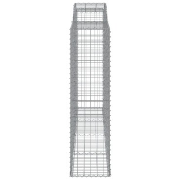 vidaXL Συρματοκιβώτια Τοξωτά 13 τεμ. 300x50x180/200 εκ. Γαλβαν. Ατσάλι