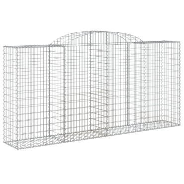 vidaXL Συρματοκιβώτια Τοξωτά 25 τεμ. 300x50x140/160 εκ. Γαλβαν. Ατσάλι