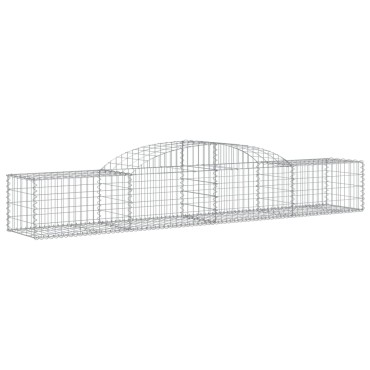 vidaXL Συρματοκιβώτια Τοξωτά 30 τεμ. 300x50x40/60 εκ. Γαλβαν. Ατσάλι