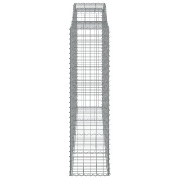 vidaXL Συρματοκιβώτια Τοξωτά 8 τεμ. 300x50x180/200 εκ. Γαλβαν. Ατσάλι