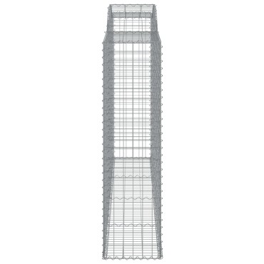 vidaXL Συρματοκιβώτια Τοξωτά 15 τεμ. 300x50x180/200 εκ. Γαλβαν. Ατσάλι