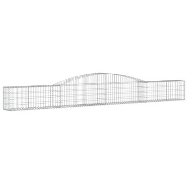 vidaXL Συρματοκιβώτια Τοξωτά 9 τεμ. 400x30x40/60 εκ. Γαλβαν. Ατσάλι