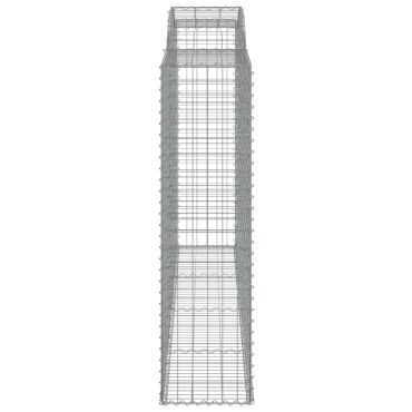 vidaXL Συρματοκιβώτια Τοξωτά 12 τεμ. 300x50x180/200 εκ. Γαλβαν. Ατσάλι