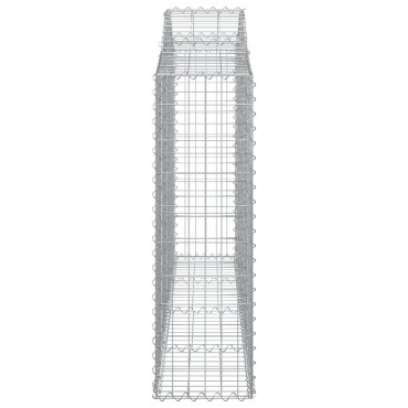 vidaXL Συρματοκιβώτια Τοξωτά 25 τεμ. 200x30x100/120 εκ. Γαλβαν. Ατσάλι