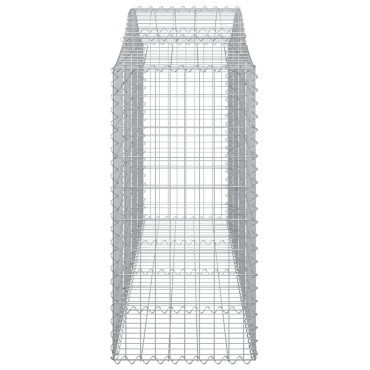 vidaXL Συρματοκιβώτια Τοξωτά 30 τεμ. 200x50x120/140 εκ. Γαλβαν. Ατσάλι