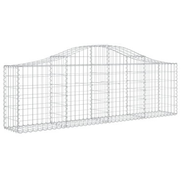 vidaXL Συρματοκιβώτια Τοξωτά 13 τεμ. 200x30x60/80 εκ. Γαλβαν. Ατσάλι