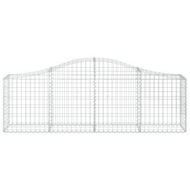 vidaXL Συρματοκιβώτια Τοξωτά 13 τεμ. 200x30x60/80 εκ. Γαλβαν. Ατσάλι