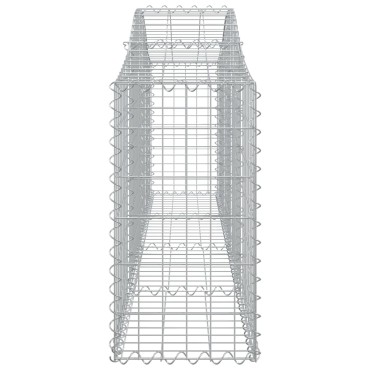 vidaXL Συρματοκιβώτια Τοξωτά 13 τεμ. 200x30x60/80 εκ. Γαλβαν. Ατσάλι