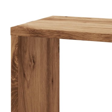 vidaXL Γωνιακή Ραφιέρα Τοίχου Αρτισιανή Δρυς 45x45x147 Επεξ. Ξύλο 45x45x147cm 1 τεμ.