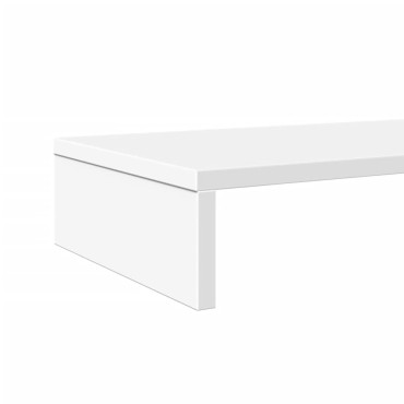 vidaXL Βάση Οθονών Λευκή 100x27x10 εκ. από Επεξ. Ξύλο