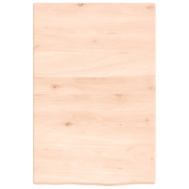 vidaXL Ράφι Τοίχου 40x60x2cm από Ακατέργαστο Μασίφ Ξύλο Δρυός 1 τεμ.