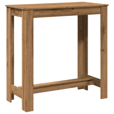 vidaXL Τραπέζι Μπαρ Αρτισιανή Δρυς 102x50x103,5cm Επεξ. Ξύλο 1 τεμ.
