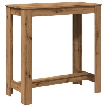 vidaXL Τραπέζι Μπαρ Αρτισιανή Δρυς 102x50x103,5cm Επεξ. Ξύλο 1 τεμ.